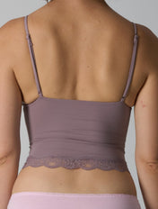 The Smooth Lace V-Neck Singlet