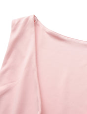 Gathered V-neck top