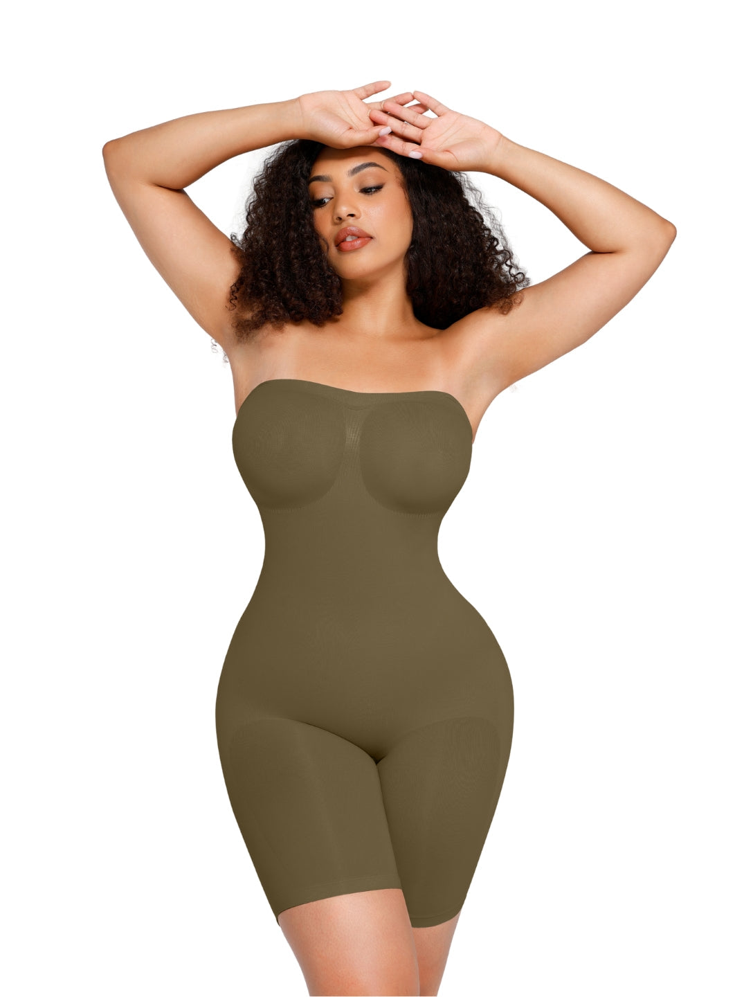 Combinaison gainante sculptante sans bretelles