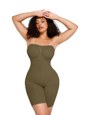 Combinaison gainante sculptante sans bretelles