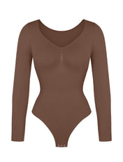Long Sleeve Ruched Bodysuit