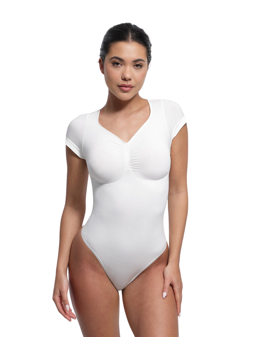 V-Neck Sculpting Tee Bodysuit