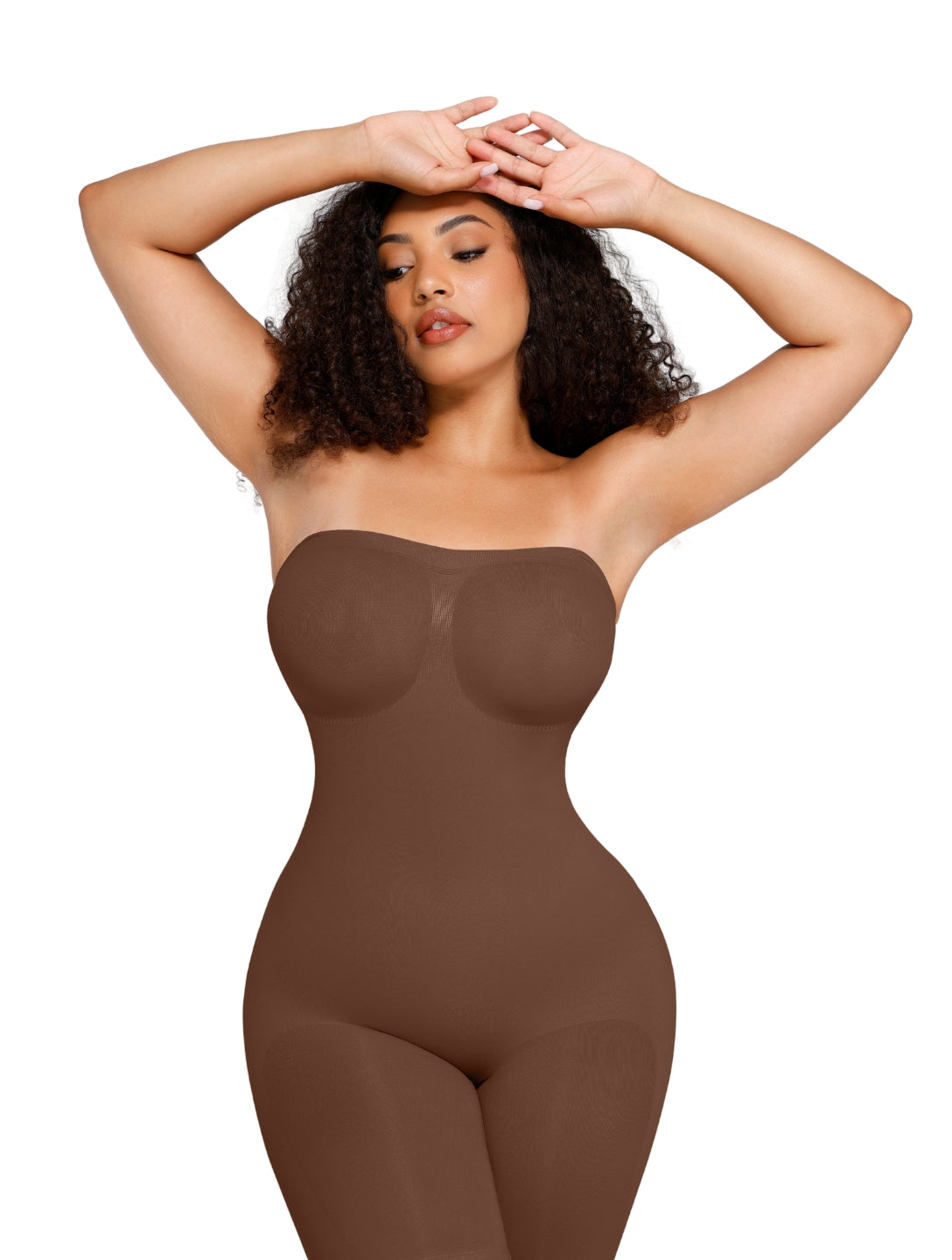 Combinaison gainante sculptante sans bretelles