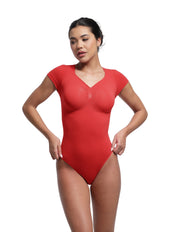 Body sculptant à col en V