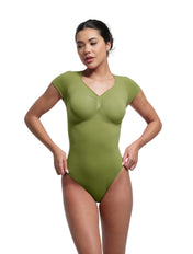 Body sculptant à col en V