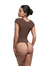 Body sculptant à col en V