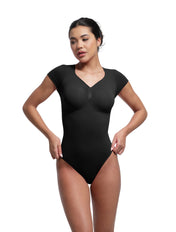 Body sculptant à col en V