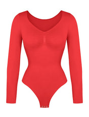 Long Sleeve Ruched Bodysuit