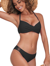 Twist & Lift Halter Bikini Set