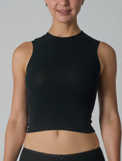 Cotton High Neck Top