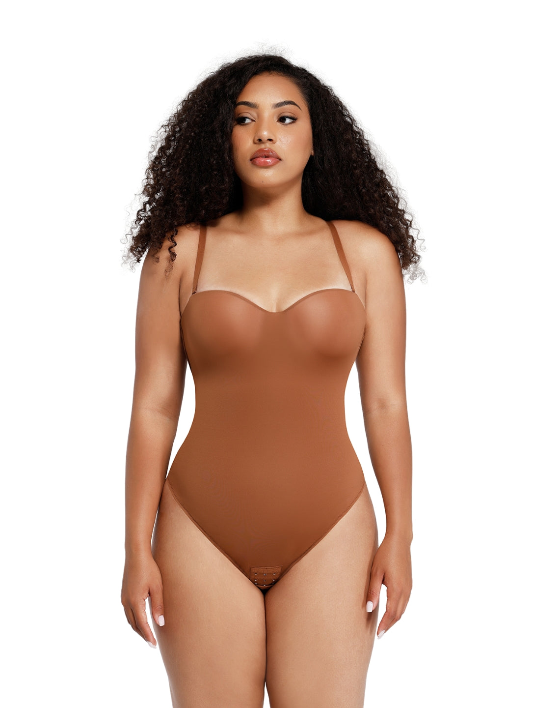 Bodysuit gainant sans bretelles à bonnets intégrés