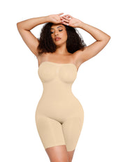 Combinaison gainante sculptante sans bretelles