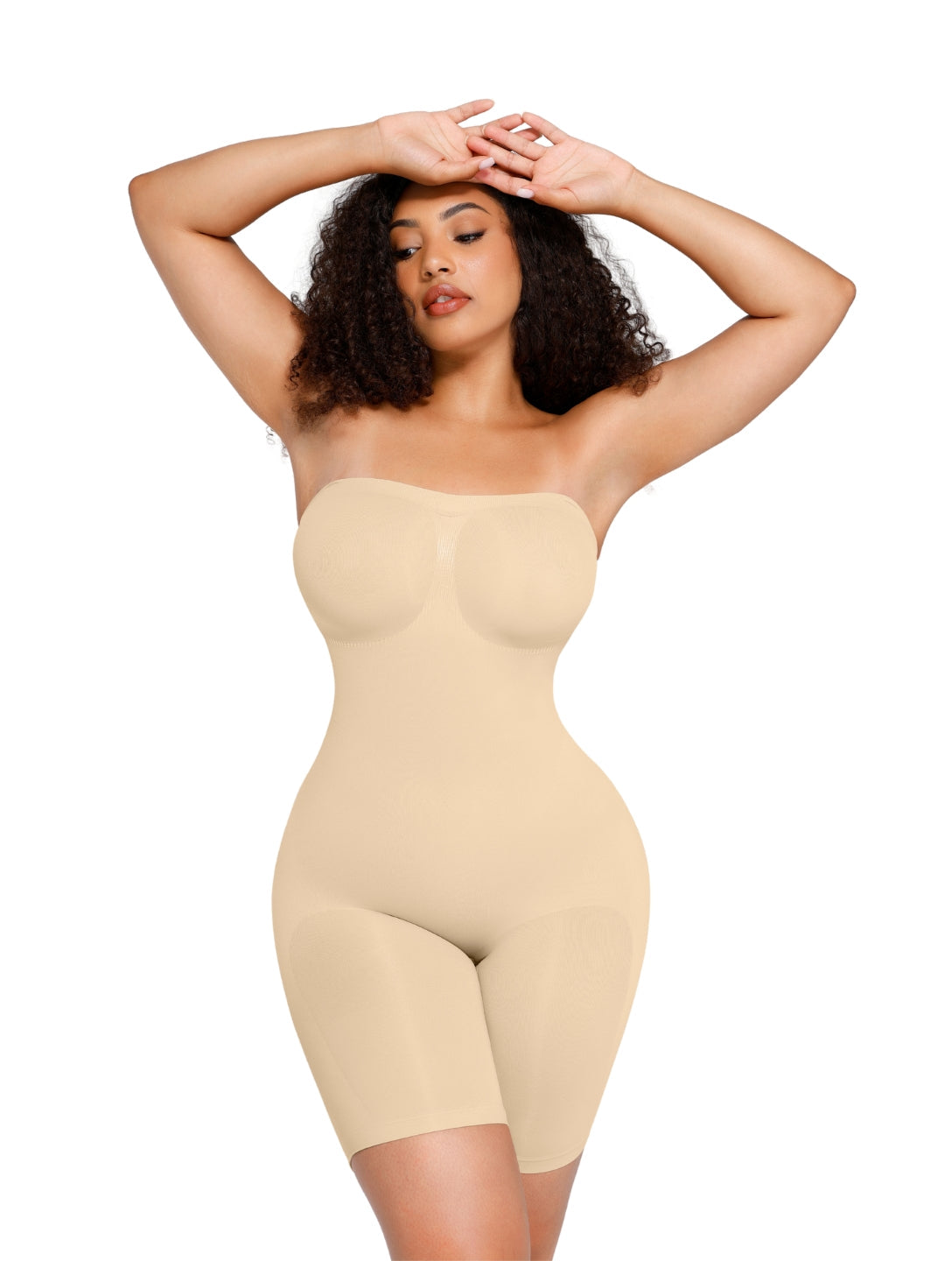 Combinaison gainante sculptante sans bretelles