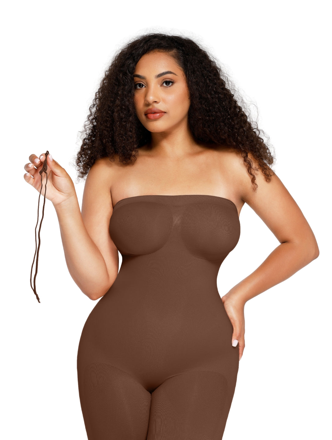 Combinaison gainante sculptante sans bretelles