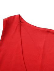 Gathered V-neck top