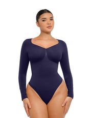 Long Sleeve Ruched Bodysuit