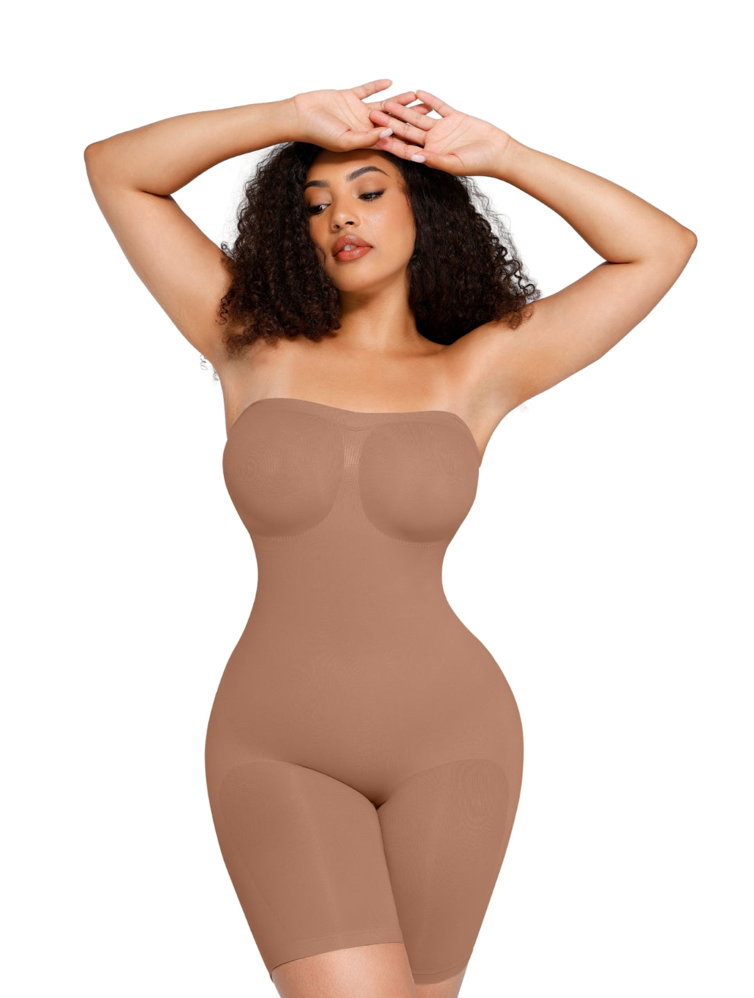 Combinaison gainante sculptante sans bretelles