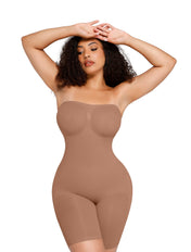 Combinaison gainante sculptante sans bretelles