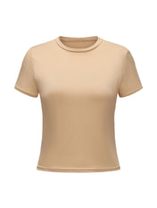 Short Sleeve Crew Neck Top