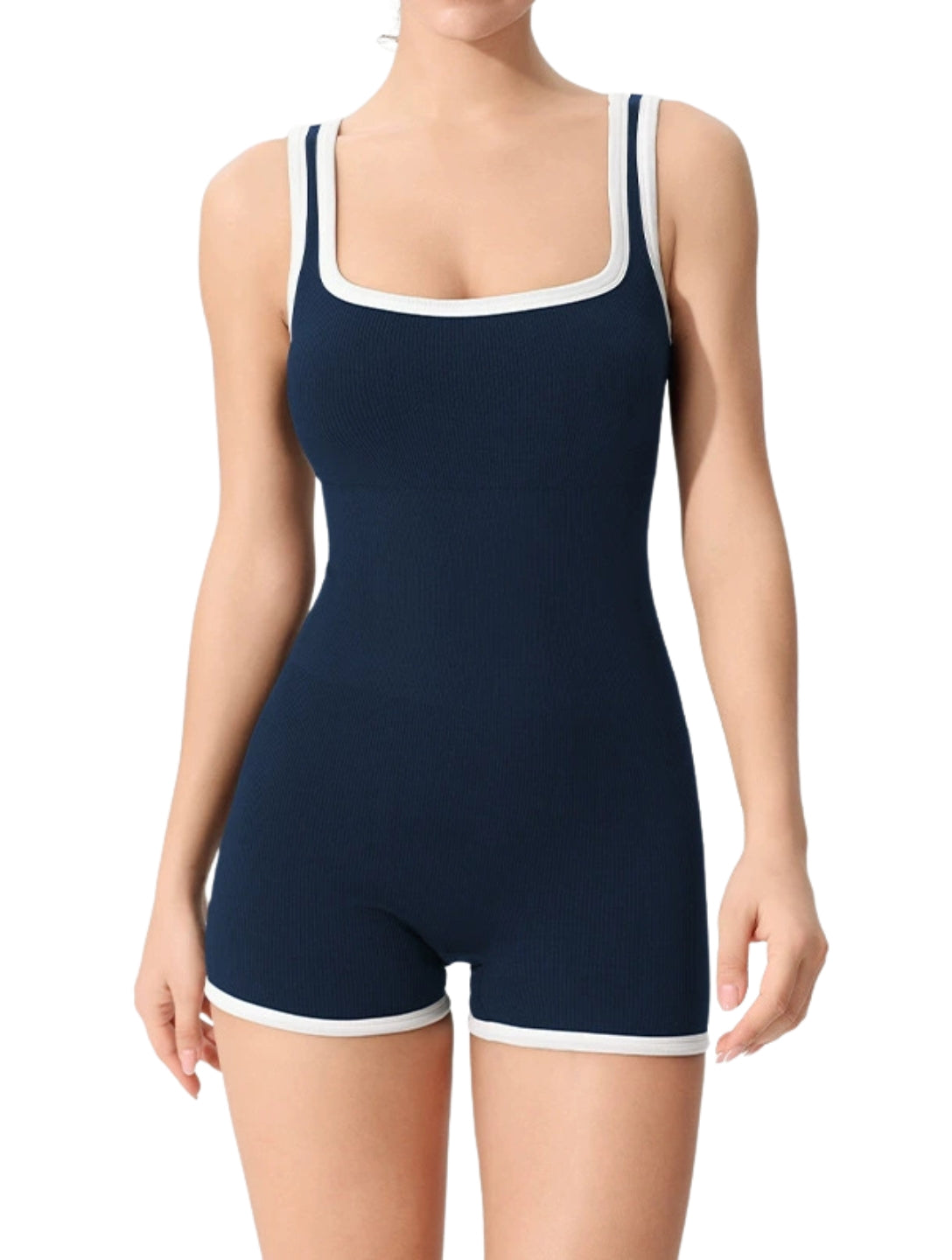 Outlined Ribbed Bodysuit