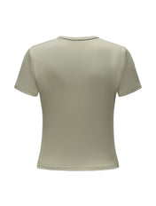 Short Sleeve Crew Neck Top