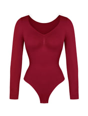 Long Sleeve Ruched Bodysuit