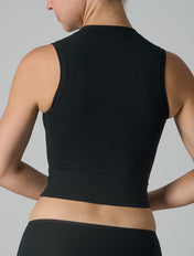 Cotton High Neck Top