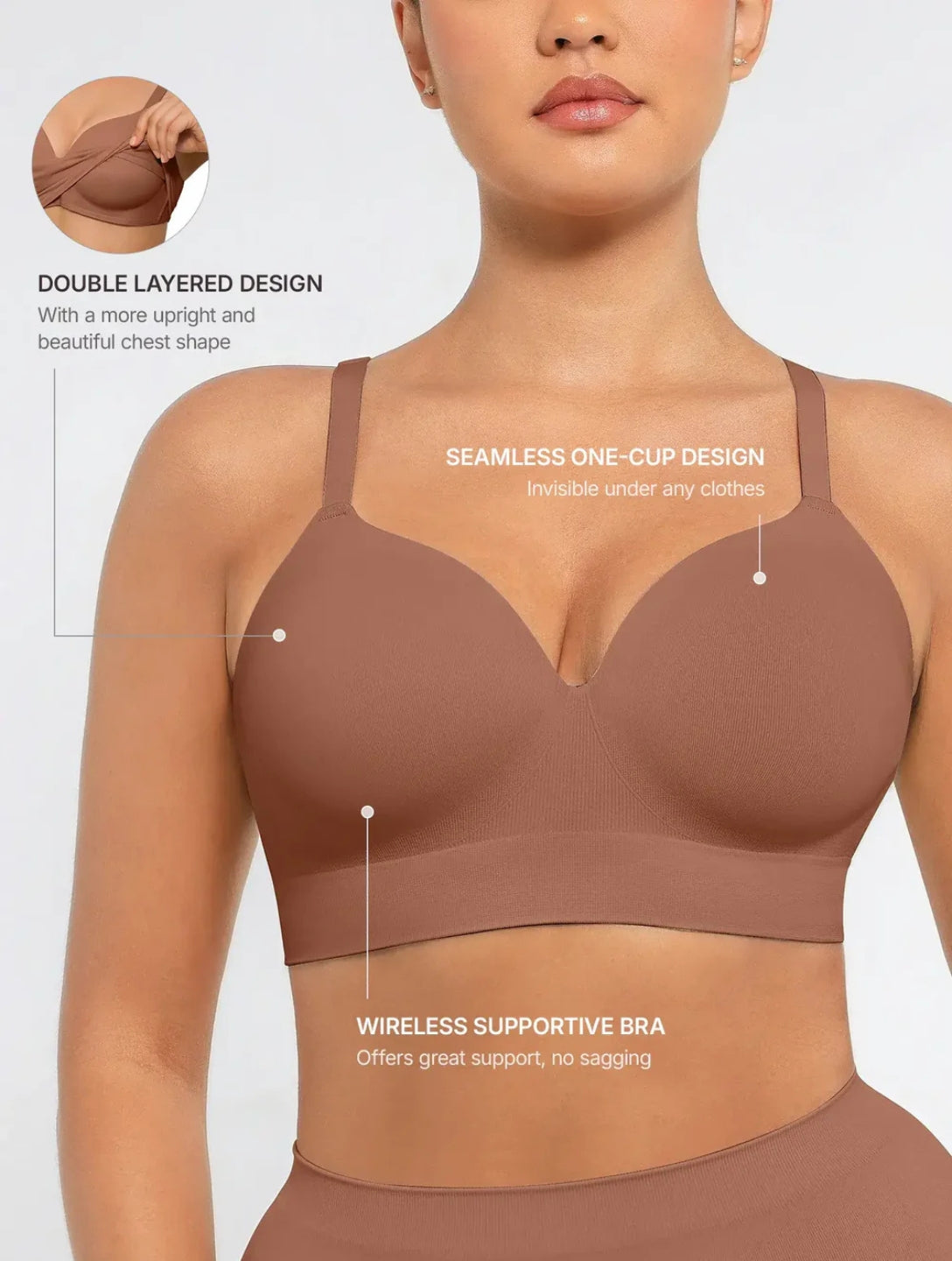 Soutien-gorge sculptant sans armatures