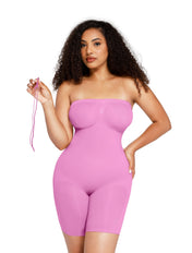 Combinaison gainante sculptante sans bretelles