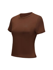 Short Sleeve Crew Neck Top