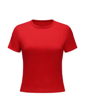 Short Sleeve Crew Neck Top