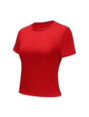 Short Sleeve Crew Neck Top