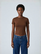 Short Sleeve Crew Neck Top