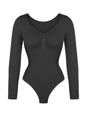 Long Sleeve Ruched Bodysuit
