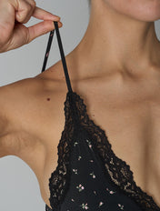 The Smooth Lace V-Neck Singlet