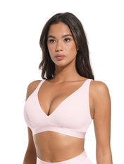 Deep V-Neck Ribbed Bralette