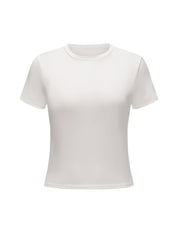 Short Sleeve Crew Neck Top