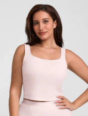Square Neck Ribbed Tank