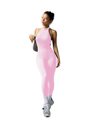 High Neck Sports Jumpsuit