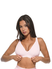 Deep V-Neck Ribbed Bralette