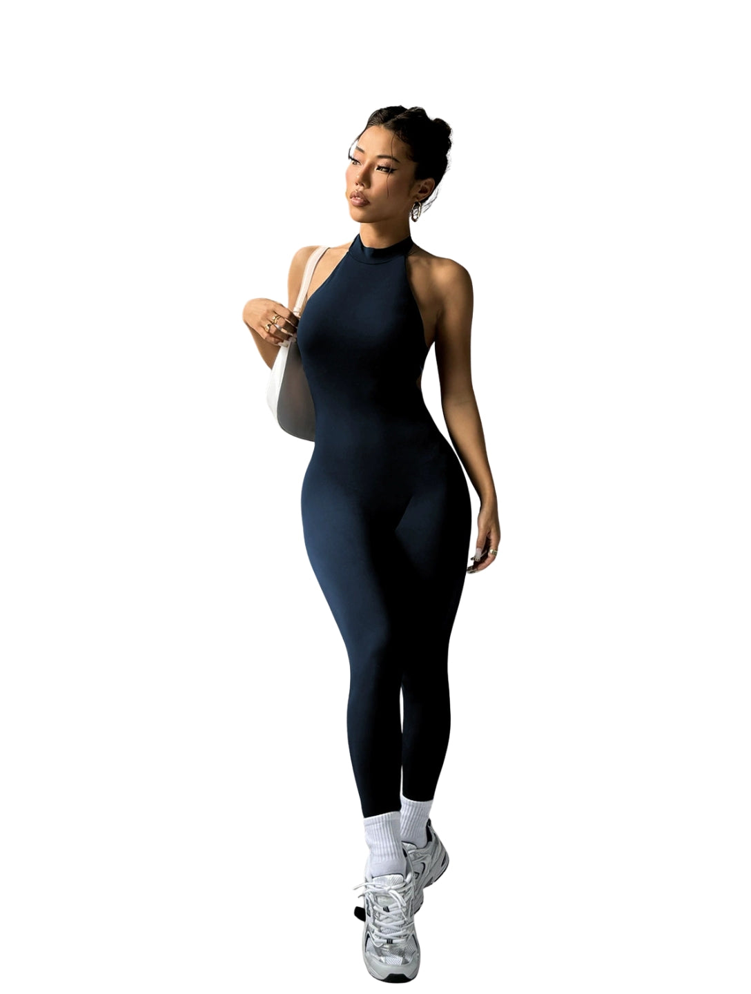 High Neck Sports Jumpsuit
