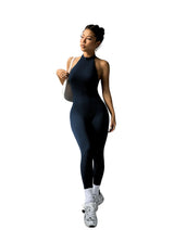 High Neck Sports Jumpsuit