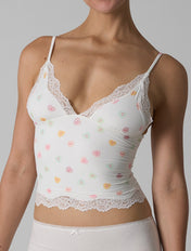 The Smooth Lace V-Neck Singlet