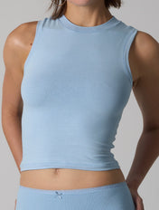 Cotton High Neck Top