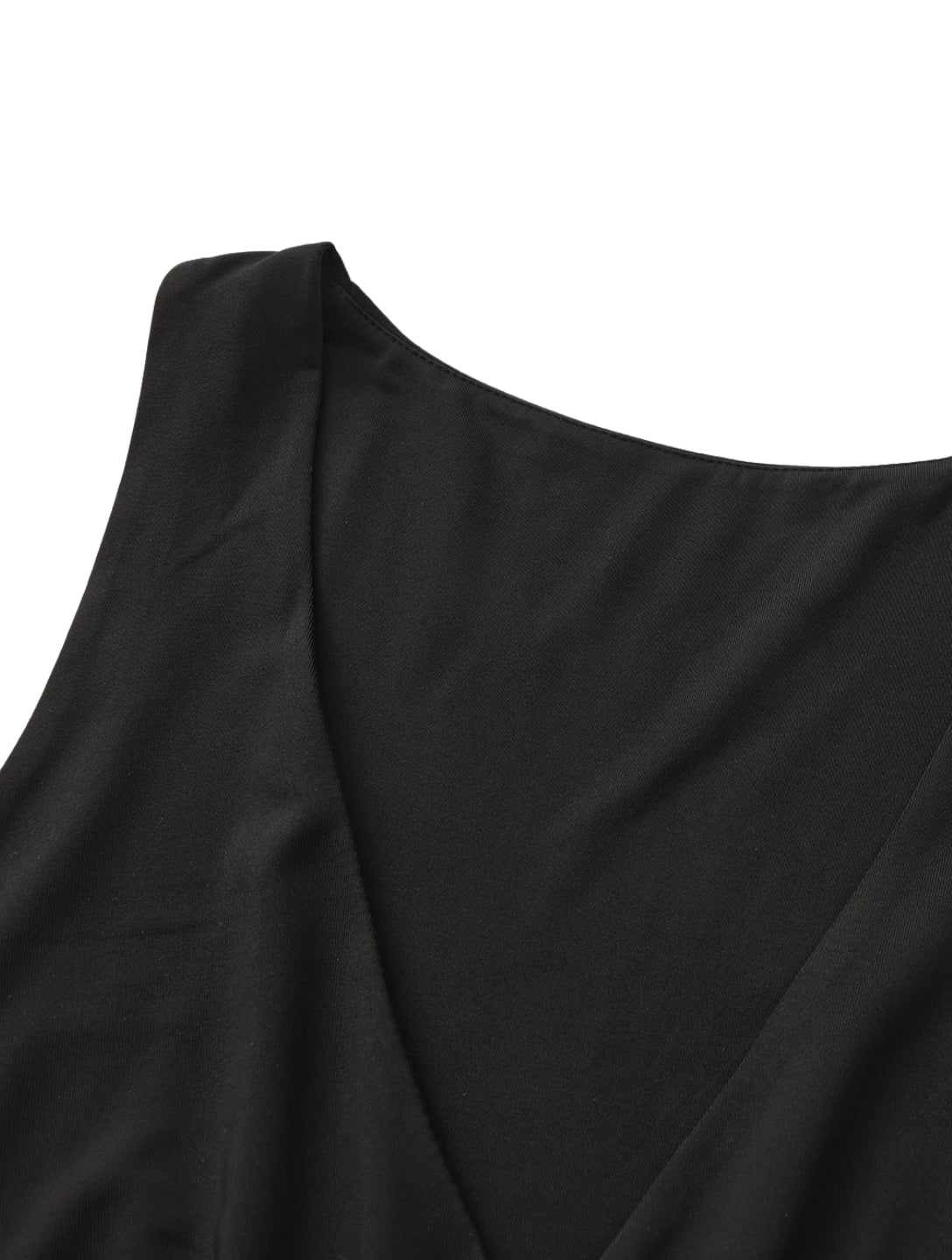 Gathered V-neck top