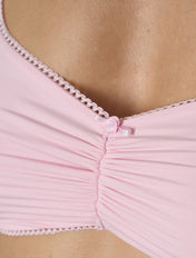 The Smooth Picot Ruched Bralette