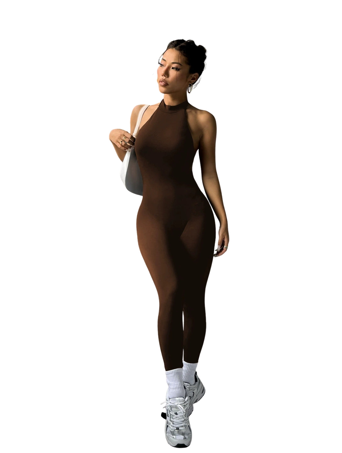 High Neck Sports Jumpsuit