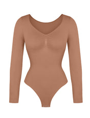 Long Sleeve Ruched Bodysuit