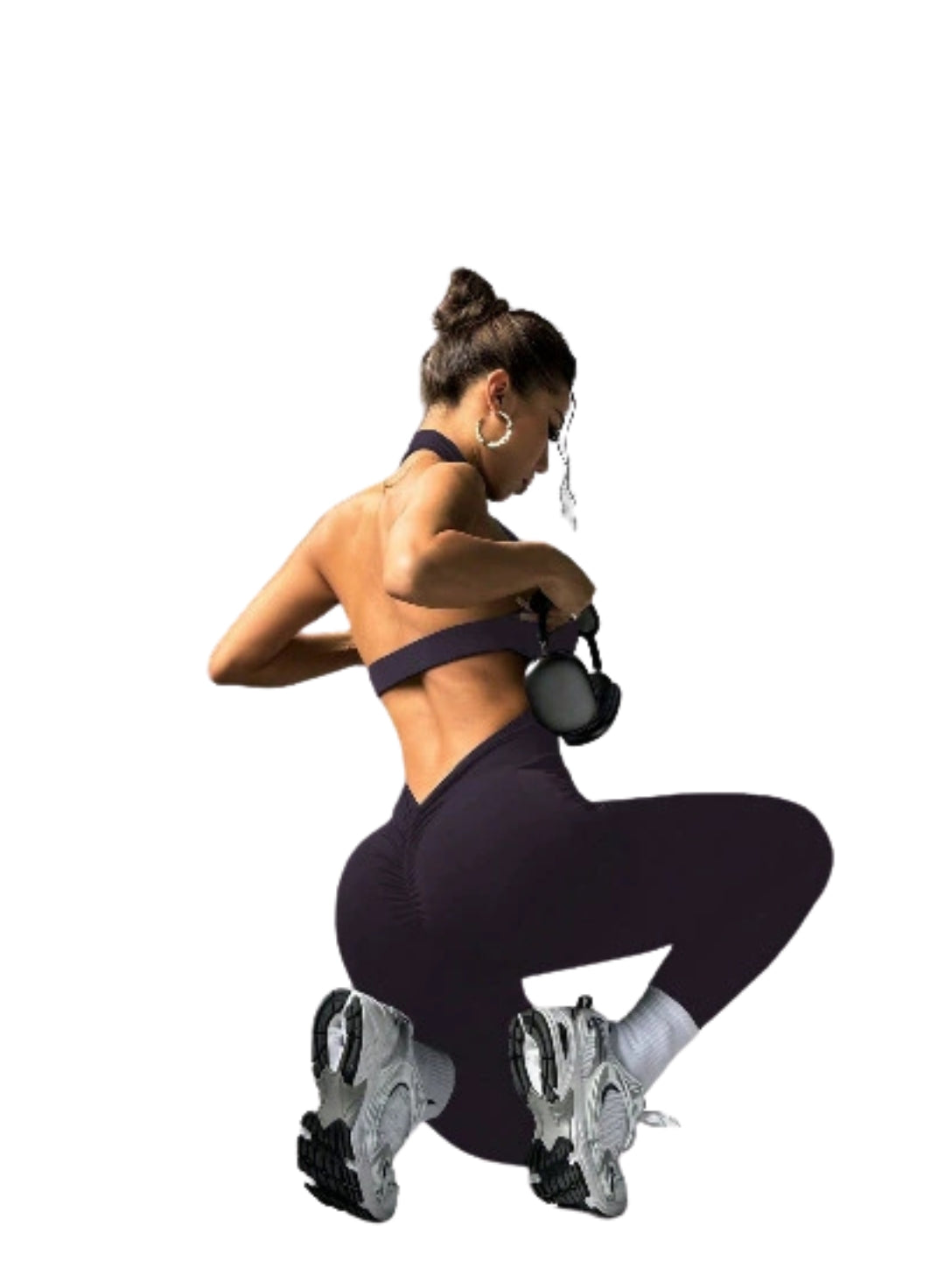 High Neck Sports Jumpsuit