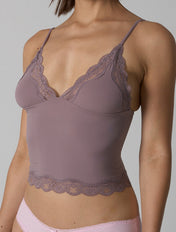 The Smooth Lace V-Neck Singlet